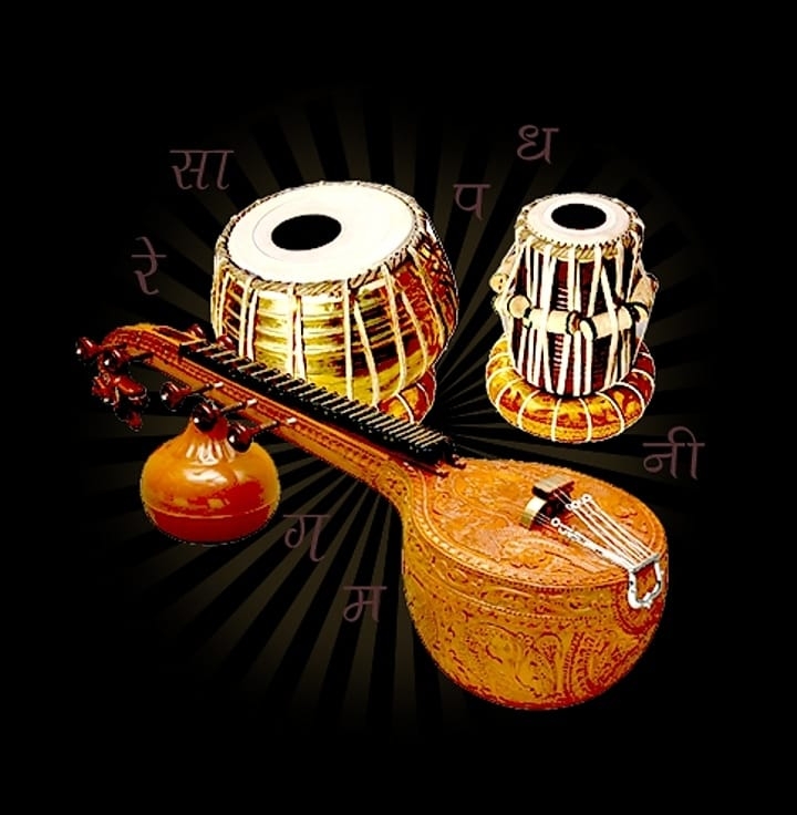 Swaranjali Kala Sadhak musicians and students performing Indian classical music in Gwalior