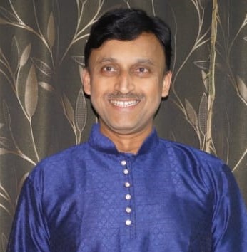 Portrait of Anoop Moghe, vocal musician and teacher at Swaranjali Kala Sadhak